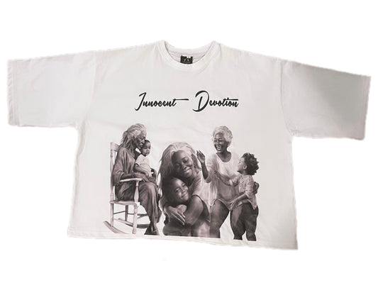 “Family Photo” Boxy Tee White